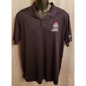 Ohio State Buckeyes Women's Basketball Black Nike Dri-Fit Coach's Polo - Mens L